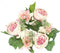 Admired By Nature 13" Artificial Small Peony Greenery Wreath Candle Rings Wreaths Artificial Floral Decor for Candles Centerpieces for Home, Weddi...