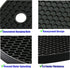 5 Pack Extra Thick Silicone Trivets Heat Resistant Pot Holder and Oven Mitts,Trivets for Hot Dishes,Nonslip Insulation Honeycomb Rubber Hot Pads f...