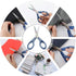 LIVINGO Scissors 7 Inch All Purpose Titanium Scissors Bulk 2 Pack, Left/Right Handed, Forged Stainless Steel Sharp Blade Shears Multipurpose for H...