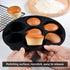 Silicone Muffin Pan for Air Fryer,Oven,Instant Pot 8.4inch Reusable BPA Free Silicone Baking Molds 1-Pack...