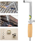 Soldering Injector Torch Welding Nozzle, Wood Soldering Torch with Adjustable Flame Gas Wood Handle Welding Torch Jewelry Making Soldering Tool He...