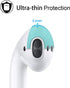 (Fit in Case)Silicone Protecitve Tips Ear Skins and Covers Replacement Anti Slip Soft eartips Compatible with Apple AirPods 1 & 2 or EarPods Headp...