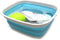 SAMMART 7.7L (2 Gallon) Collapsible Tub - Foldable Dish Tub - Portable Washing Basin - Space Saving Plastic Washtub (Bright Blue, S)...