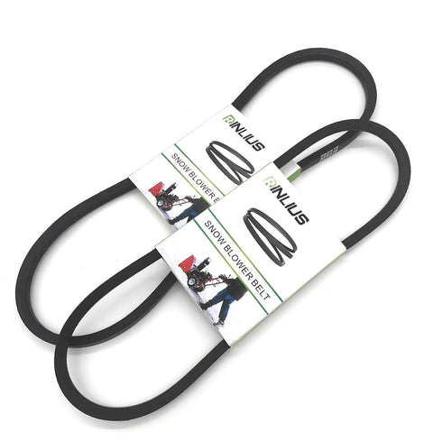 579932MA(3/8" x 33") and 585416(1/2" x 38") Auger Drive Belt Set for Murry Craftsman Snow Blowers Replaces OEM Murry 579932 1733324; MTD 754-0275 ...