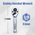Stubby Ratchet 3/8" Drive Ratchet Handle Wrench 72-Tooth Quick-Release Reversible Chrome Vanadium Steel...