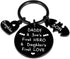 Dad Keychain Gifts from Son Daughter to Daddy Fathers Day Christmas Birthday...