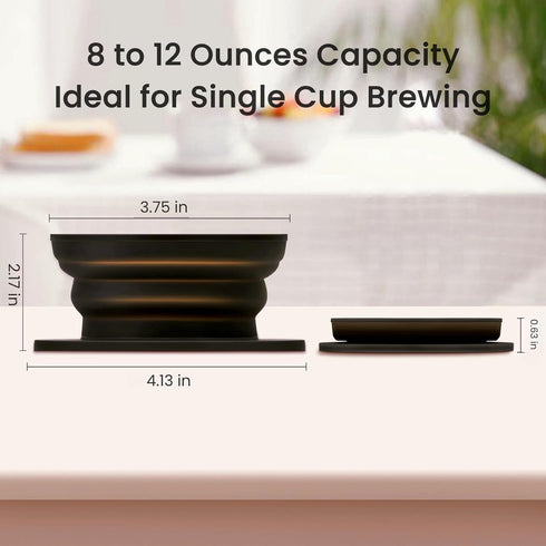 2-Packs Paperless Collapsible Pour Over Coffee Dripper, Travel Pour Over Coffee Maker Camping, Travel Pour Over Coffee Kit, Camping Pour Over Coff...