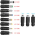 11PCS USB to DC Power Cable with 8 Plug Connectors 5.5x2.1 Multi Function DC Interchangeable Plug 5V Compatible with Cameras Tablets Phones Power ...