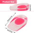 2 Pairs Women Gel Heel Cups, Soft Elastic Massage Heel Cushion Foot Pain Relief for Plantar Fasciitis Bone Spur Achilles Pain, 4.1 x 2.4 x 0.9in...