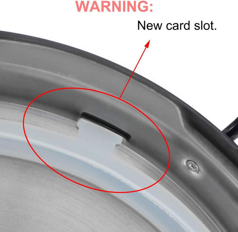 uxcell Silicone Gasket Sealing Ring for Electric Cookers, Sealing Ring Inner Diameter - 8.7 Inch, Fits 5/6 QT Models, Set of 2...