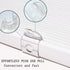 6 PCS Blinds Cordless Handles Clear Mini Plastic Honeycomb Roller Shades Hem Grips Shade Window Lift Handles Curtain Hardware Hooks for PVC Cordle...