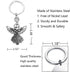 FUSTMW Angel Keychain Guardian Angel Gifts Faith Gifts Prayer gifts Blessing Gifts Guardian Angel Charm Key Chain Gifts...