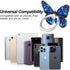 Multi-Function Mounts and Holder Three Pack Blue&Yellow&Pink Butterfly Metal Phone Ring Stand for Cellphones&Tablets...