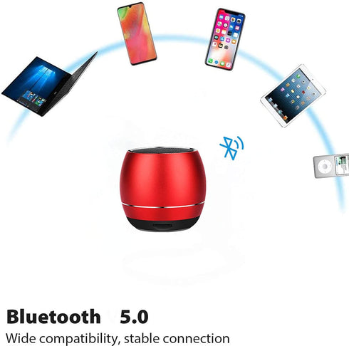 Portable Bluetooth Speakers,Outdoors Wireless Mini Bluetooth Speaker with Built-in-Mic,Handsfree Call,TF Card,HD Sound and Bass for iPhone Ipad An...