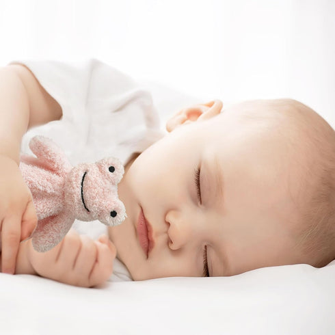 Baby Pink Frog Soft Stuffed Animal Security Blanket, Plush Frog Character Lovey Blanket, Baby Shower/Nursery Gift, Newborn Infant Toddler Snuggle ...