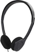 Bulk Over The Head Inexpensive Disposable Headphones Wholesale Lot Kids Individually Bagged for Schools, Libraries, Hospitals (1 Pack, Black)...