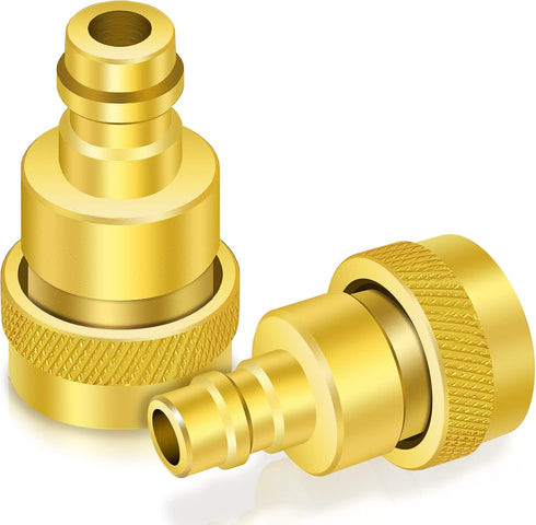 Boltigen R1234yf to R134a Adapter, R1234YF Quick Adapter Adjustable High and Low Side Connection R134a Quick Coupler Connection to R1234yf, R134a ...