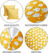 Outdoor Pillow Covers 16x16 Set of 2 Yellow Polka Dot Outdoor Waterproof Decorative Pillow Cases Summer Outdoor Sofa Bed Cushion Covers Home Decor...