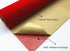 COLOURFUL US Red Self Adhesive Velvet Fabric Sticky Felt Sheets for Art & Crafts, Jewelry Box, Drawer Liners- 2PCS x (17.3 inch x 39.3 inch)...