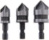 Rocaris 3 Piece 1/4" Hex 12/16/19mm Countersink Bore Set for Wood Metal Quick Change Bit...