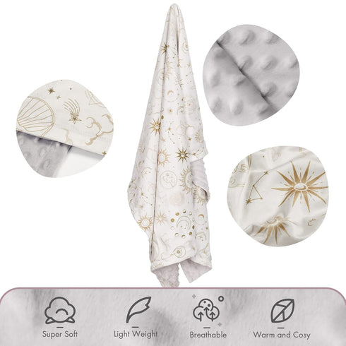 Soarwg Kids Baby Blankets Unisex Newborn, Super Soft Comfy Blankets, for Toddler Baby Nursery Bed Blankets Stroller Crib Shower Gifts, Standard 10...
