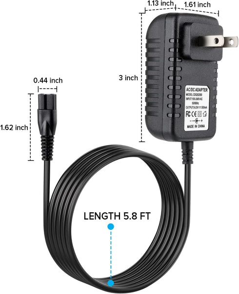 Replace The Bissell 3079 AC Power Charger, Compatible with The Bissell 3079 Featherweight Cordless XRT14.4V rod Vacuum Cleaner (1 Black)...
