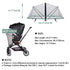 Mosquito Net for Stroller, Baby Bug Net with Dual Zippers Breathable & Foldable Mosquito Netting Universal Fit for Strollers with Push Bar (Black)...