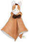 Horse Lovey Baby Security Blanket - Pony Stuffed Plush Animal Blankie 13x13 inches (Brown)...