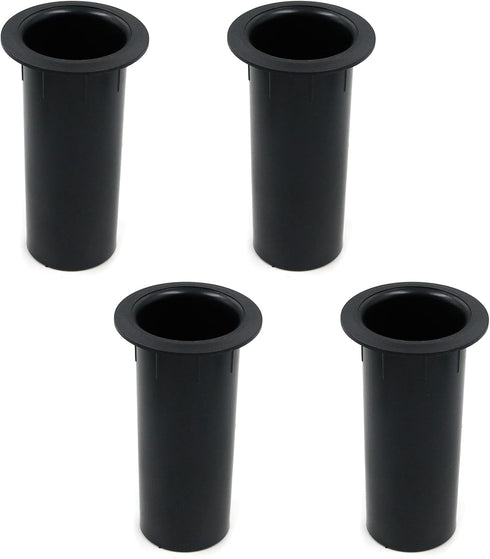 Geesatis 4 pcs Speaker Port Tubes 4.72" x 2" ABS Speaker Box Bass Air Port, Black...