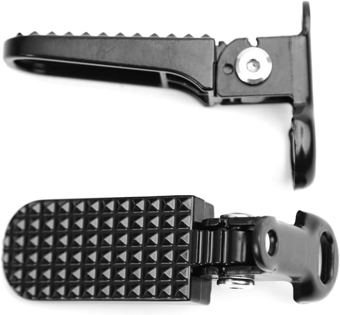 Minho Bike Minibike Aluminium Foot Pegs Fit for Most Scooter Mopeds Dirt Bike M6 M8 Mounting Hole Black Bike Footpegs...