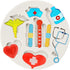 Nurse Theme Fondant Mold Nurse Hat Stethoscope Pill Bottle Bandage Thermometer Medical Silicone Molds for Cake Decoration Cupcake Topper Candy Cho...