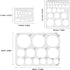 3pcs Circle Templates for Drafting, 3 Size Clear Circle Stencils for Drawing Flexible Multifunctional Round Geometric Ruler Plastic Circle Tracer ...