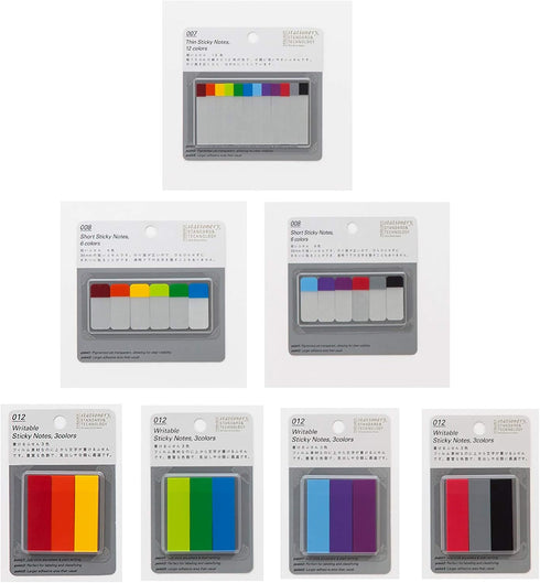 Stalogy S3 Sticky Notes: 3/5 in. x 1.4 in. / Assorted (6 colors) B...