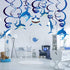 30PCS Shark Hanging Swirls Decorations - Summer Pool Decoration Under the Sea Party Decoration Ocean Theme Party Supplies Baby Shark Birthday Part...