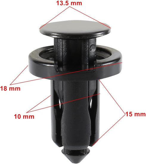 Rexka 25pcs Splash Shield Under Cover Mud Guard Wheelhouse Liner Bumper Cover Push Type Retainer Clip for Nissan 01553-09241 240SX Maxima Subaru F...