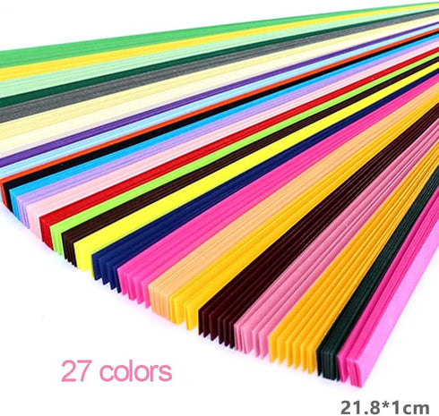 1350 Sheets Origami Stars Papers,Aierliusa Origami Star Paper Strip Package, Origami Paper Stars, 27 Colors, 1350 Stripes...
