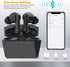 Wireless Earbuds Bluetooth 5.0 Headphone, Type-C Charging Case 320mAh, Touch Control, Built-in Mic Active Noise Cancelling True Wireless Earbud - ...