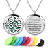 Aromatherapy Essential Oil Diffuser Necklace Cloud Pattern Stainless Steel Locket Pendant...