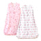 PHF 100% Cotton Baby Sleep Sack, 0-6 Months Baby Wearable Blanket, 2-Way Zipper Infant Sleeping Sack for Baby Boys Girls, 2 Pack Comfy Small Size ...