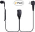 2-Pack Walkie Talkie Earpiece, 2.5mm/3.5mm 2-Pin in-Ear Walkie Talkie Headset with PTT Mic, Compatible with Motorola Two-Way Radios......