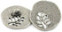 Bezelry 12 Pieces Through The Tree Metal Shank Buttons. 23mm (7/8 inch) (Antique Silver)...
