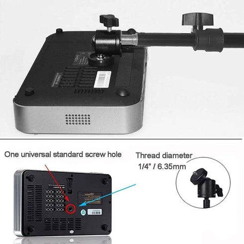 Projector Tripod Stand, Portable Tripod Mount Floor Stand 17" to 39", Folding Floor Tripod Stand, Outdoor Stand for Small Projector,Camera, Webcam...