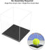 Acrylic Display Case, 4x4x4 Inch Cube Acrylic Boxes for Display, Clear Display Cases with Matte Black Base and Single-Piece Acrylic Box for Softba...