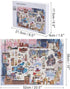 Adults Jigsaw Puzzle 500 Piece Wooden Adults Children PuzzlesPure Local Honey Bee Vertical Art Print Poster Jigsaw for Active Thinking Party Enter...