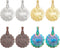 8Pcs Yarn Thread Cutter Pendants Round Portable Yarn Cutter Tool 4 Colors Metal Round Thread Cutter Pendant Thread Floss Cutting Tools for DIY Sew...