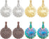 8Pcs Yarn Thread Cutter Pendants Round Portable Yarn Cutter Tool 4 Colors Metal Round Thread Cutter Pendant Thread Floss Cutting Tools for DIY Sew...