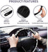 Swono Leopard Print Non-Slip Steering Wheel Cover Wild Animal Snow Leopard Neoprene Car Steering Wheel Covers Grip Automotive Steering Wheel Prote...