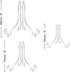 6-Pack Plastic Easels, 4/6/8 Inches Clear Easel Display Stand/Plate Holders to Display Pictures, Items...