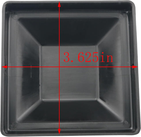 CHENJIN 4PCS Plastic Fence Post Caps Waterproof and UV Resistant PP Plastic Deck Post Top Cover Outdoor Post Cap Protection Used for Decks Walkway...