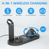 4 in 1 Wireless Charger for iPhone, Magnetic 4 in 1 Fast Charging Station Charger for Magsafe for iPhone 15/14/13 /Pro/Pro Max/12/11/X/Xr/XS/8, fo...